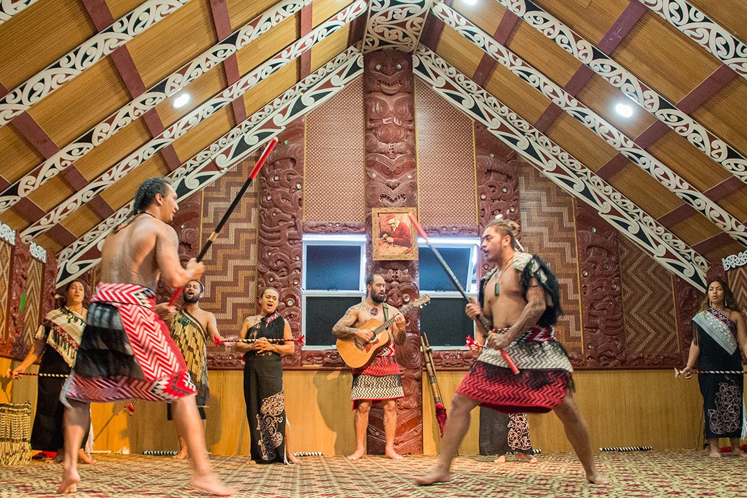 Maori cutural performance at Te Puia