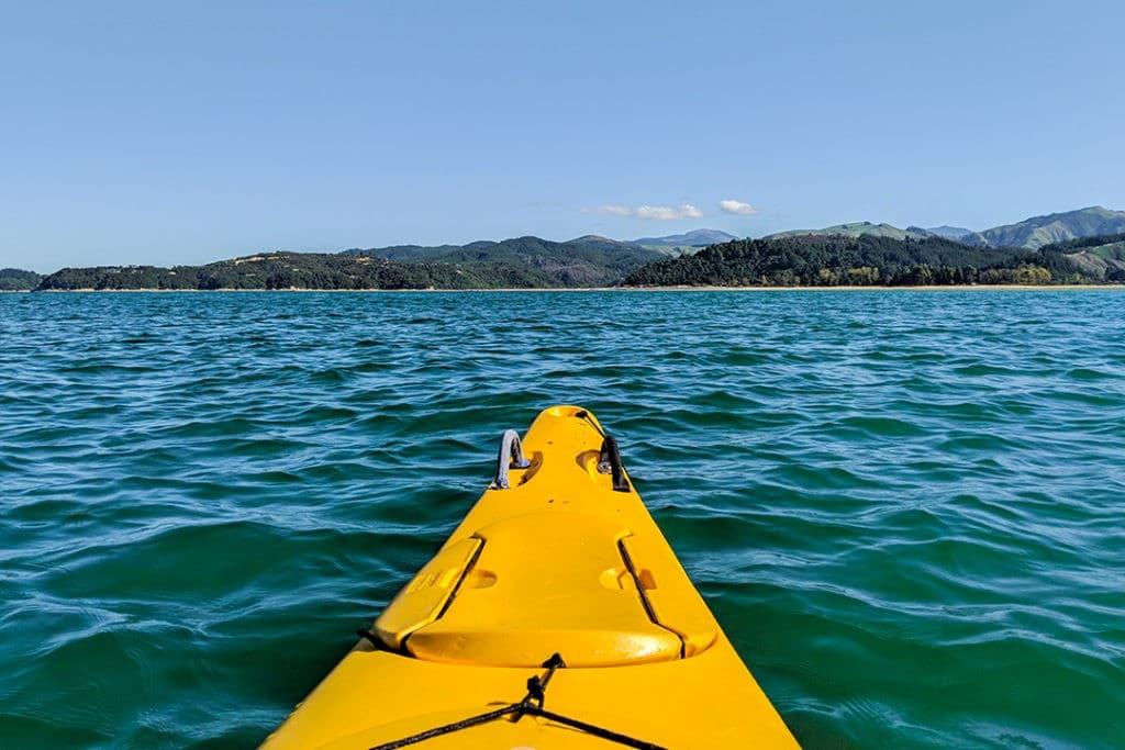 Hiking the Abel Tasman Coast Track kayak 3