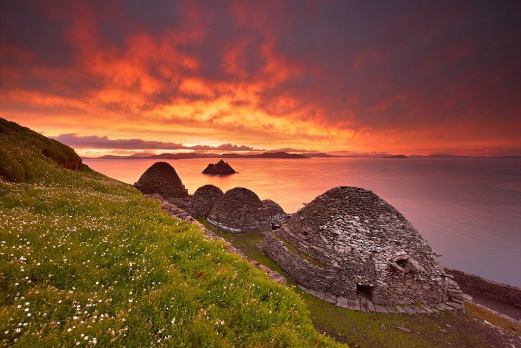 The Skellig Islands at twilight