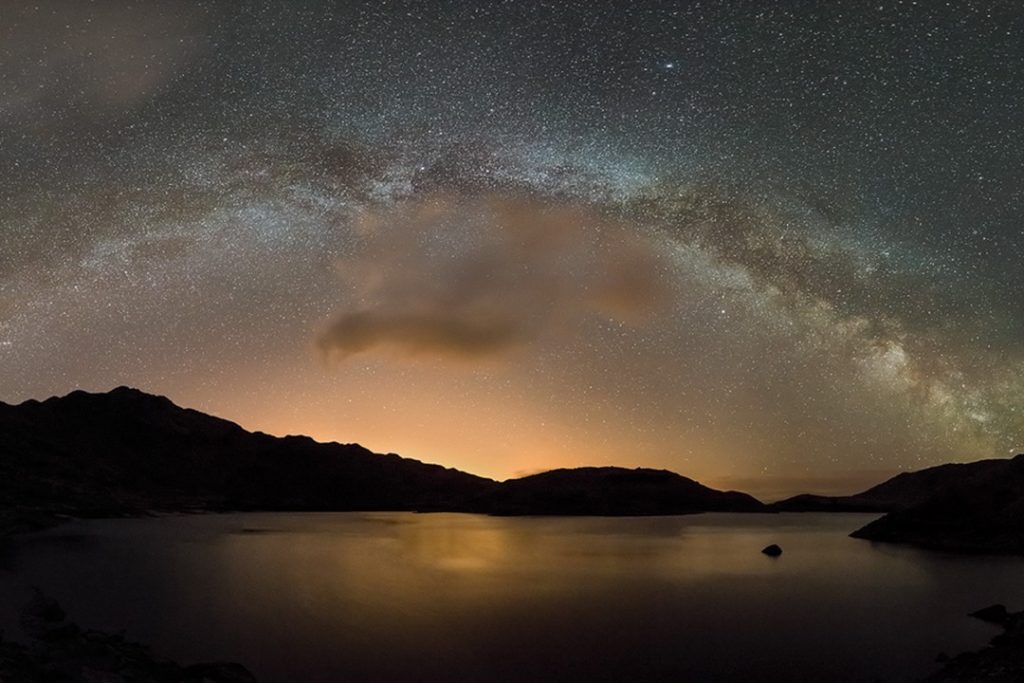 dark sky reserves The Milky Way arches through the sky in Snowdonia