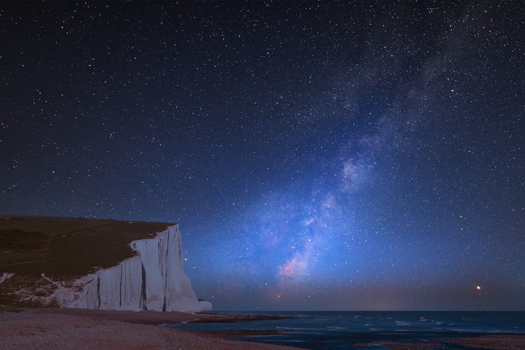 Stars shine over the South Downs