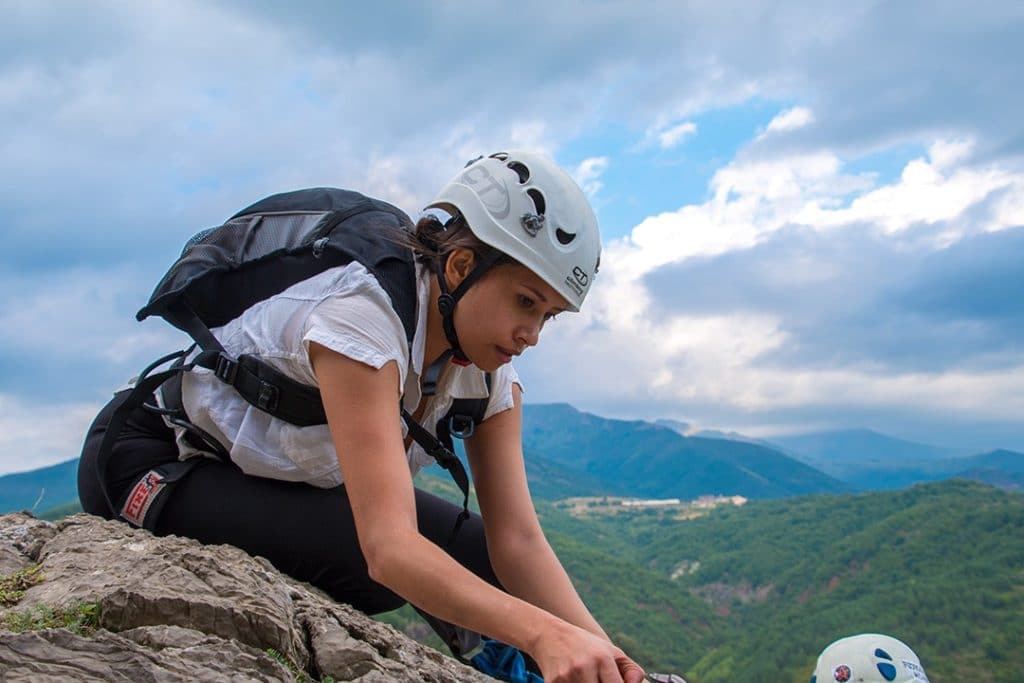 Keeping my focus on via ferrata in the catalan pyrenees