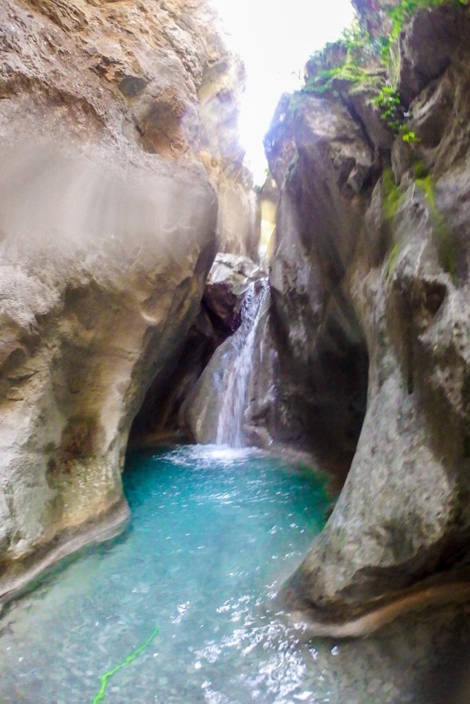 A chasm: Hell's Canyon in Catalonia Barranc de l'Infern