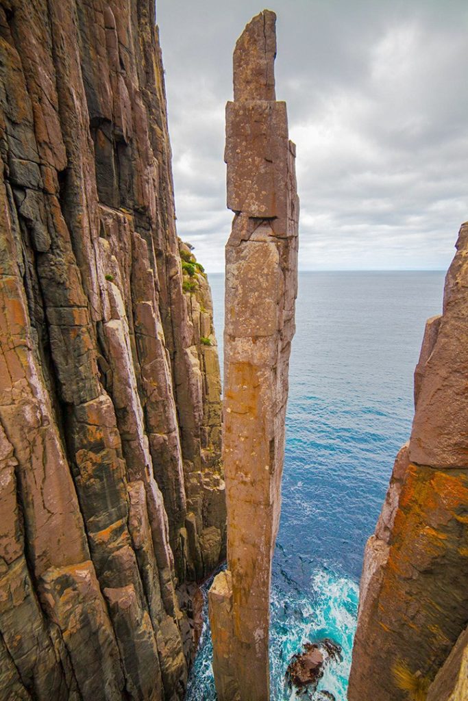 The imposing Totem Pole in Tasmania, Australia, is featured in a great long read on outdoor survival