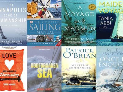 another montage of eight sailing books