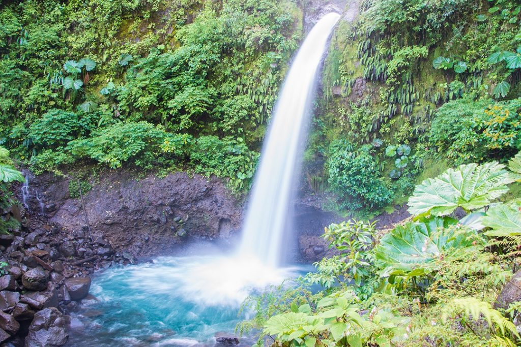 La Paz waterfall in Costa Rica