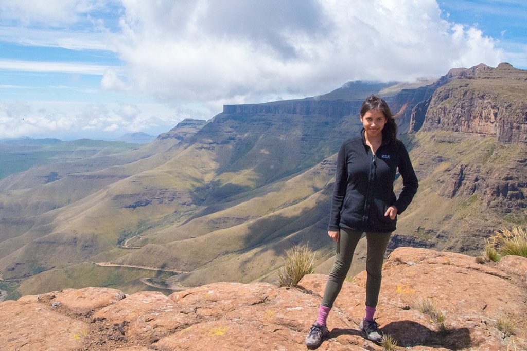 On a hike in Lesotho