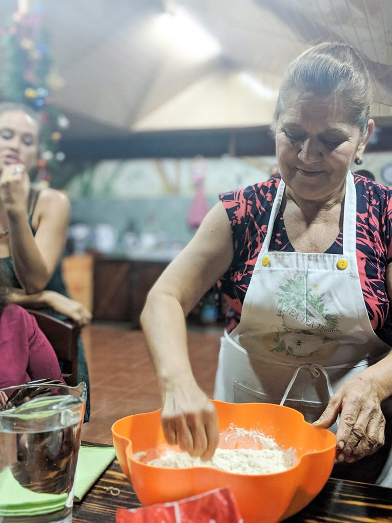 Dona Mara cooking on our National Geographic Expedition to Costa Rica
