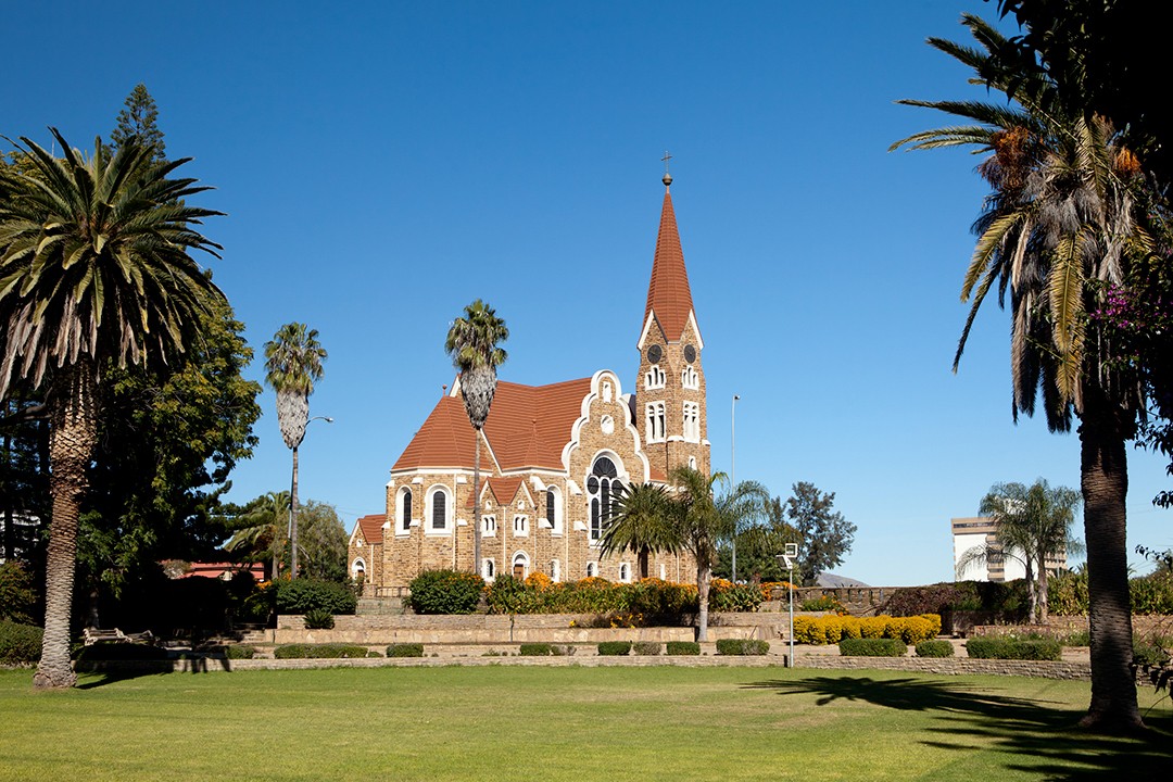 self-drive safari through Namibia christuskirche windhoek