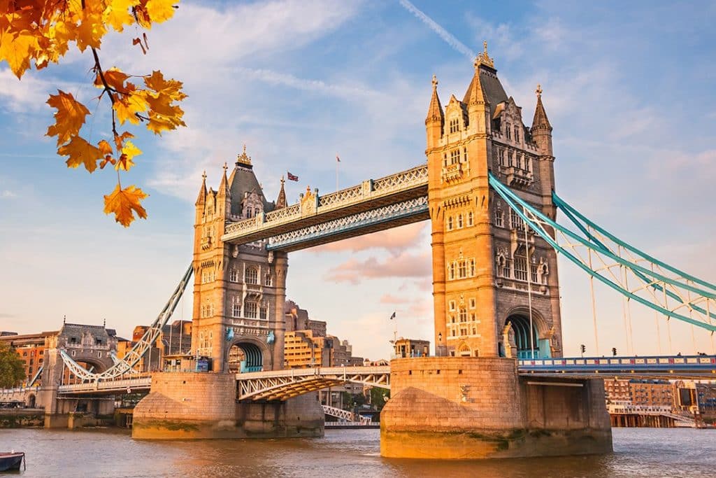 Tower Bridge in London, UK 