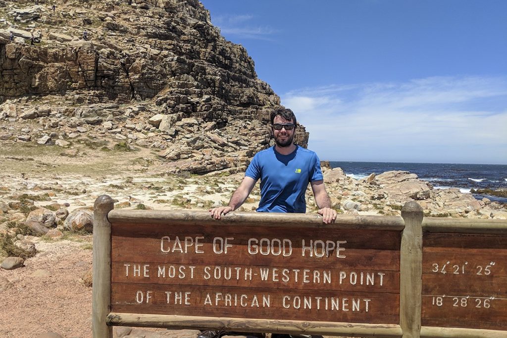 Peter Cape of Good Hope sign near Cape Point