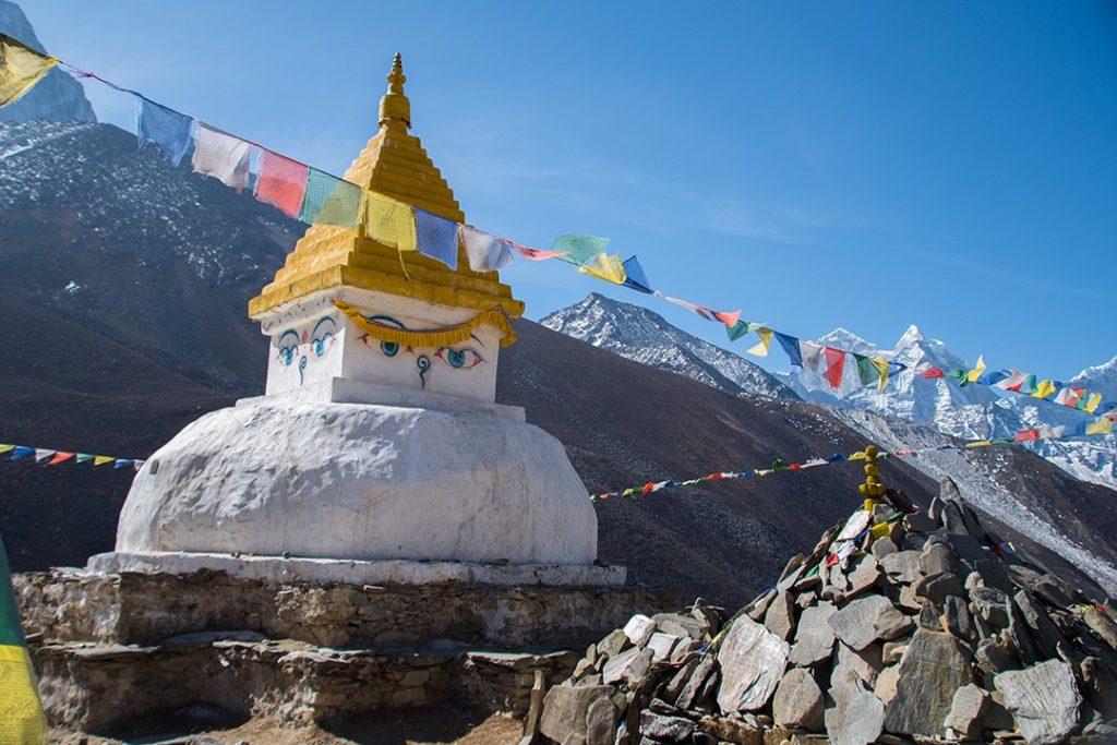 A pagoda along the Everest base camp trek 