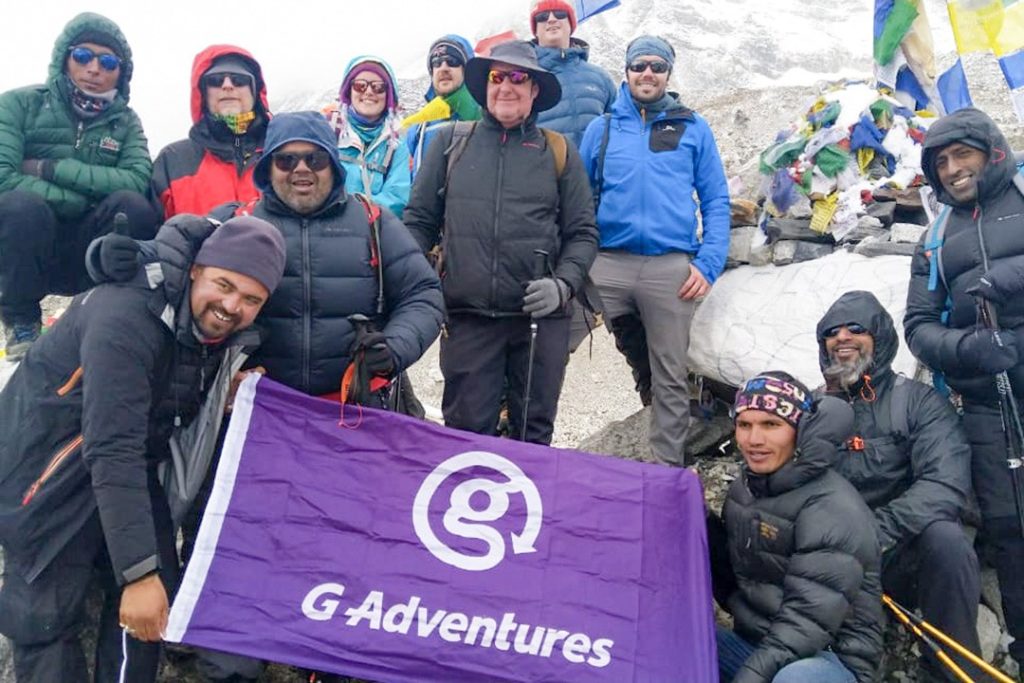 Our team at Everest base camp