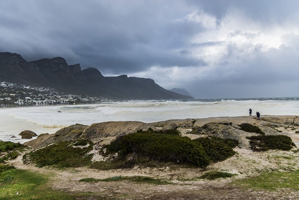 table mountain in the cold