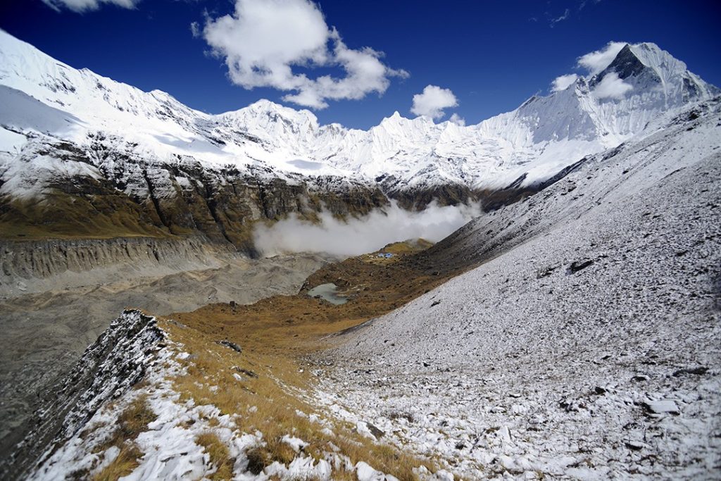 Approaching Annapurna base camp