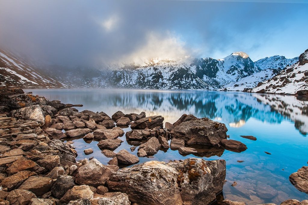 Gosainkunda Lake on the Langtang Trek