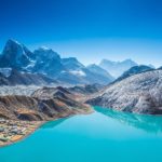 The turquoise lakes of the Gokyo Valley