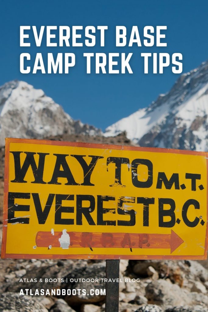 Everest base camp trek tips Pinterest pin