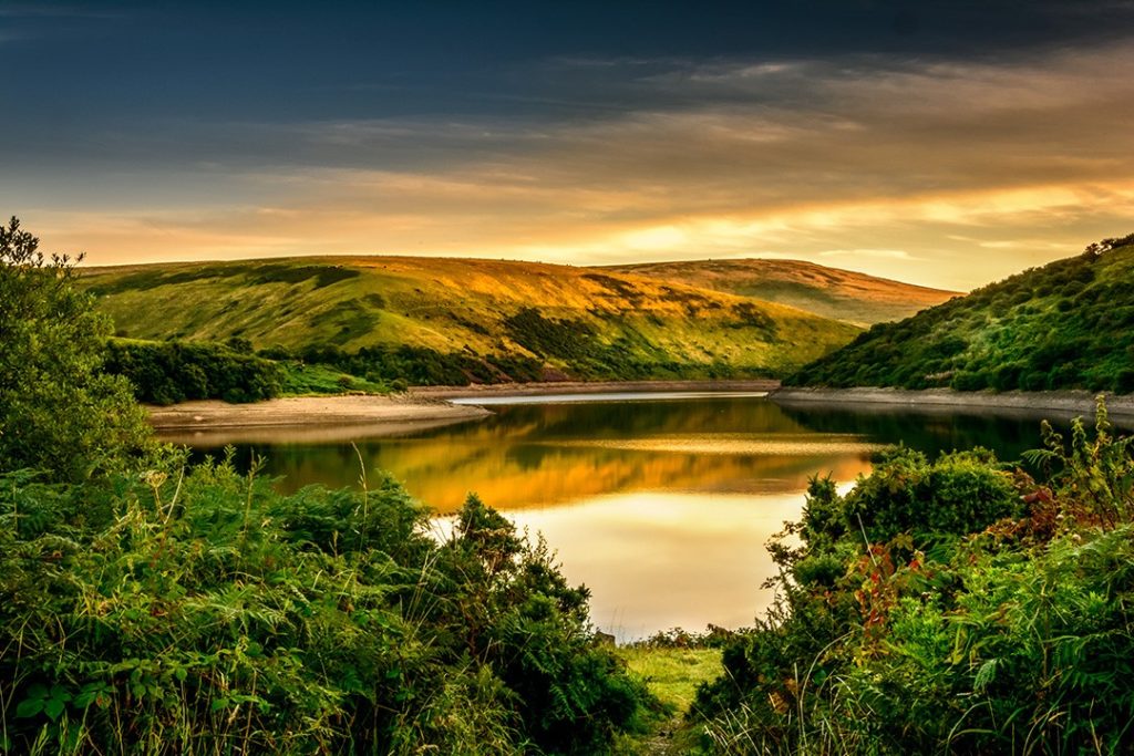 Meldon Reservoir en route to Cranmere Pool