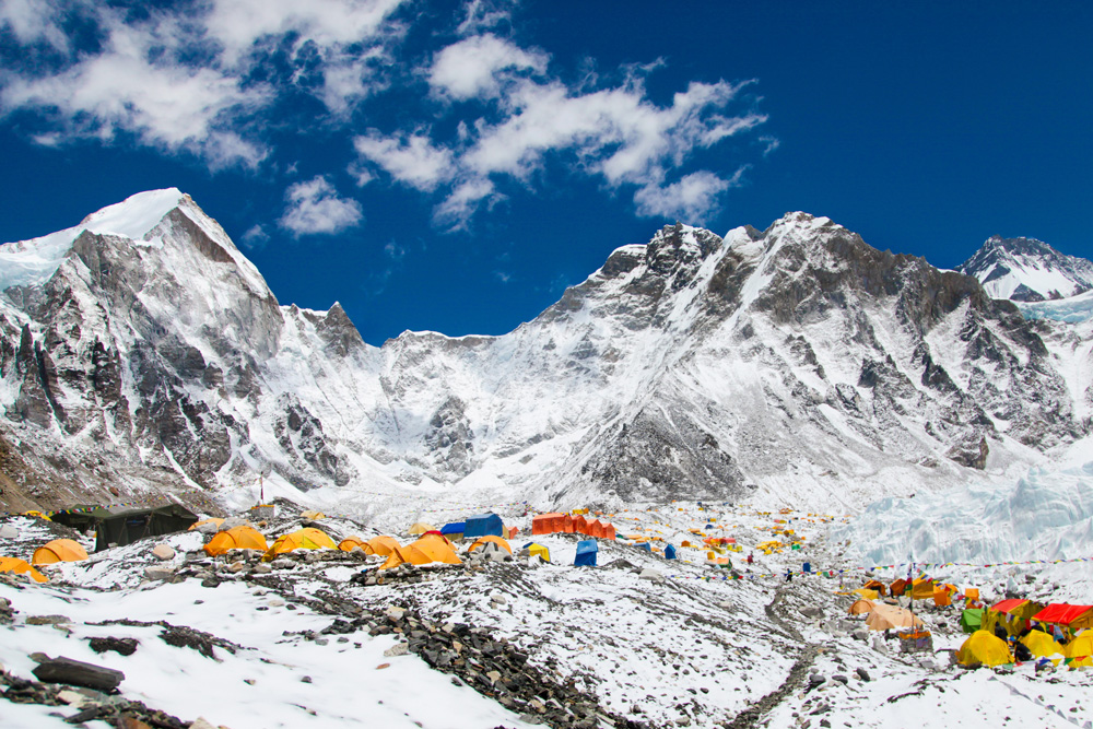 A view of Everest base camp
