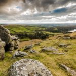 The view from the summit of Sheeps Tor best hikes in Dartmoor National Park