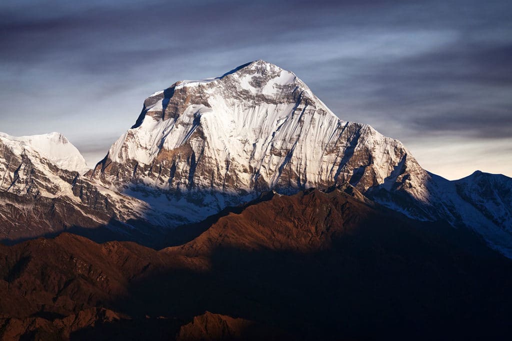 Dhaulagiri is one of the lesser climbed eight-thousanders 