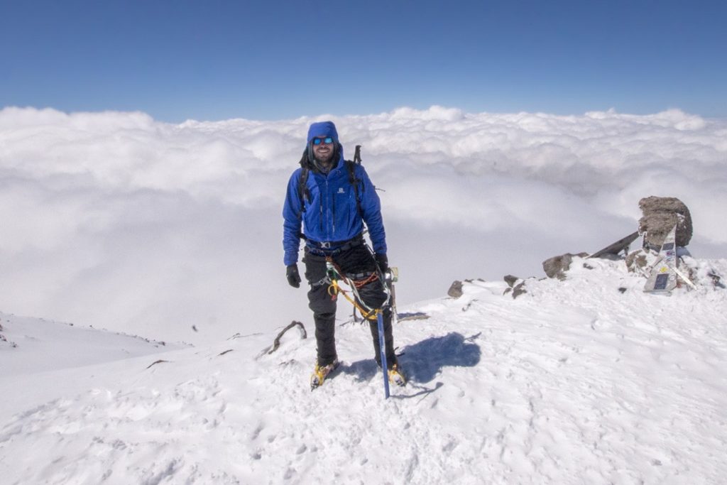 Peter on the summit of Elbrus