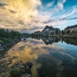 climbing quotes lead image featuring a mountain and lake