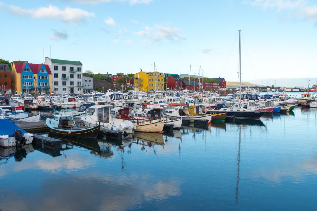 Free parking is available in the capital of Tórshavn