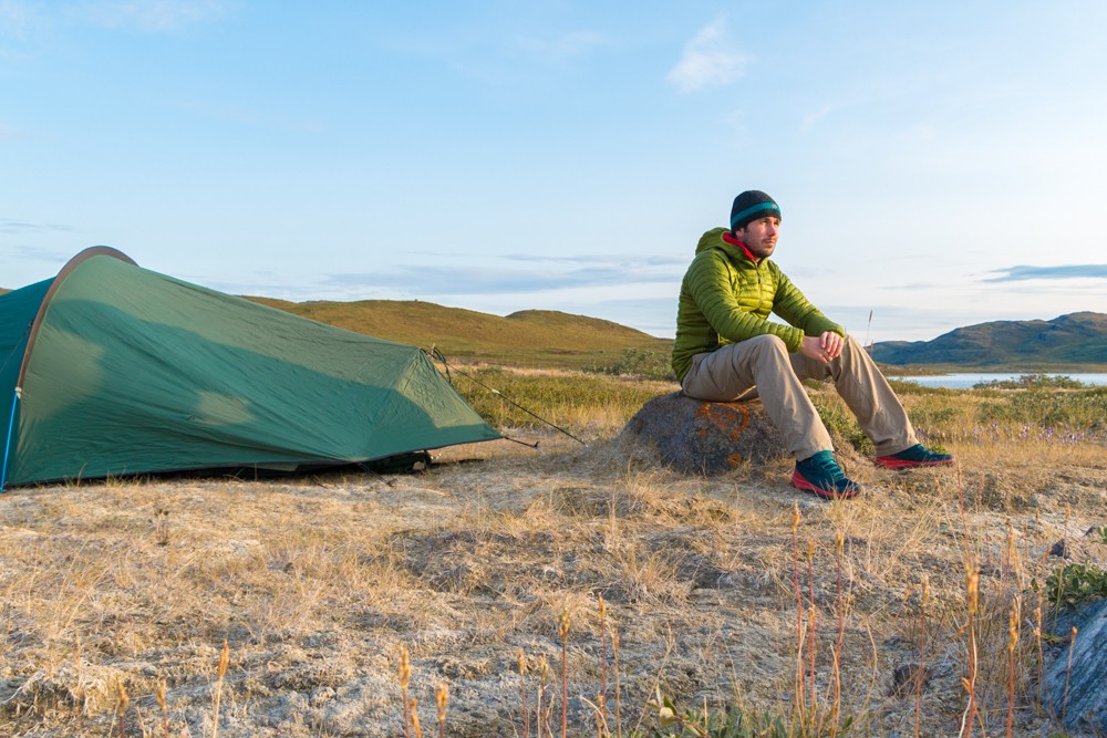My first night of camping trekking the Arctic Circle Trail