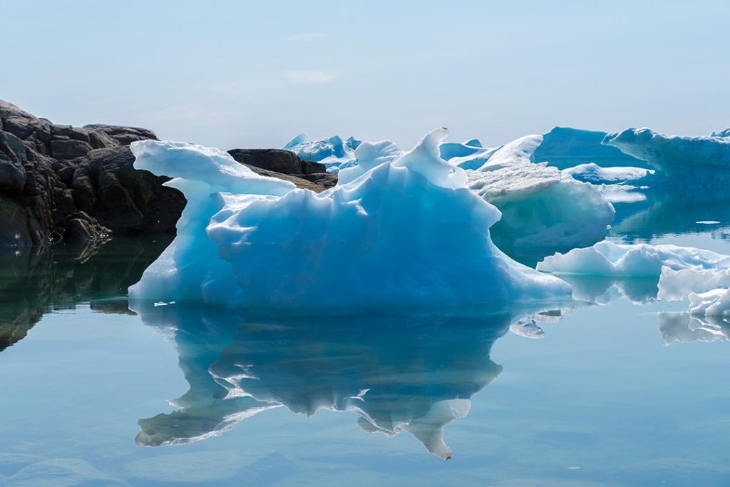 Hiking around Ilulissat iceberg