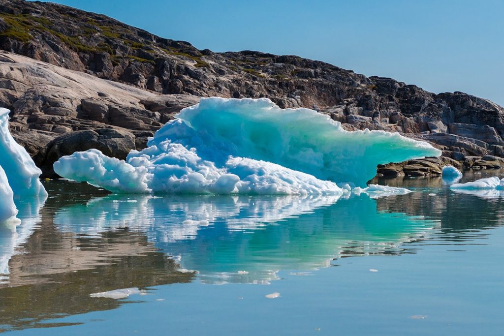 Hiking around Ilulissat iceberg
