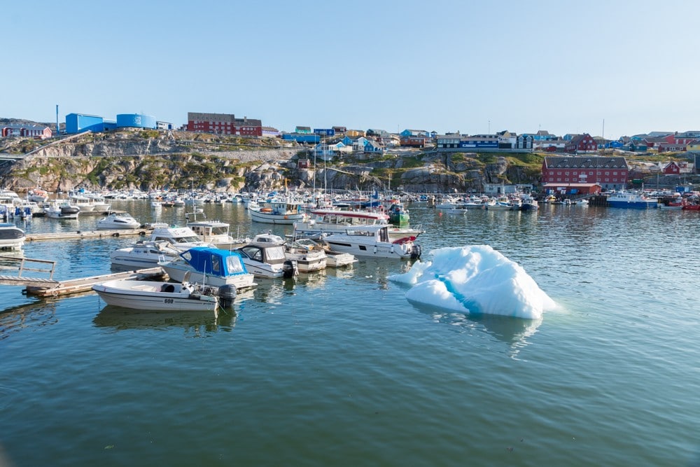 on board the eqi glacier boat tour 