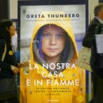 Greta Thunberg on a poster
