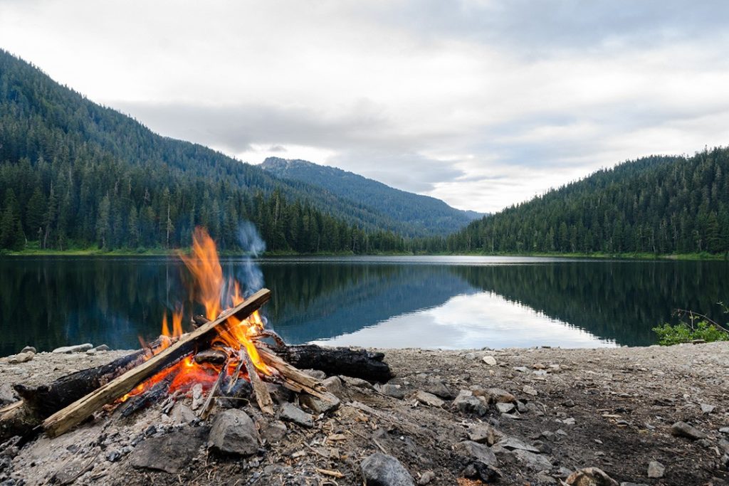 How to escape a wildfire: Never leave a campfire unattended.