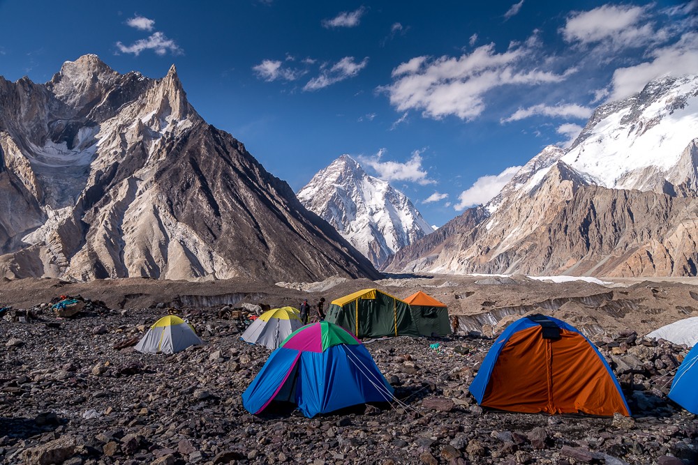 Our view from the K2 base camp trek