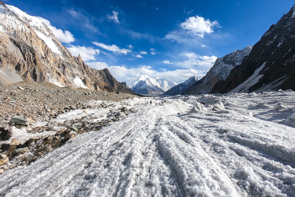 The long walk to and from K2 during the K2 base camp trek