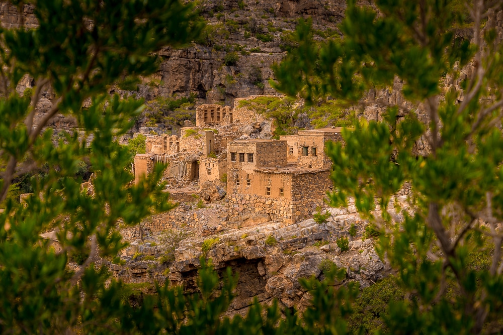 The abandoned village of Wadi Bani Habib