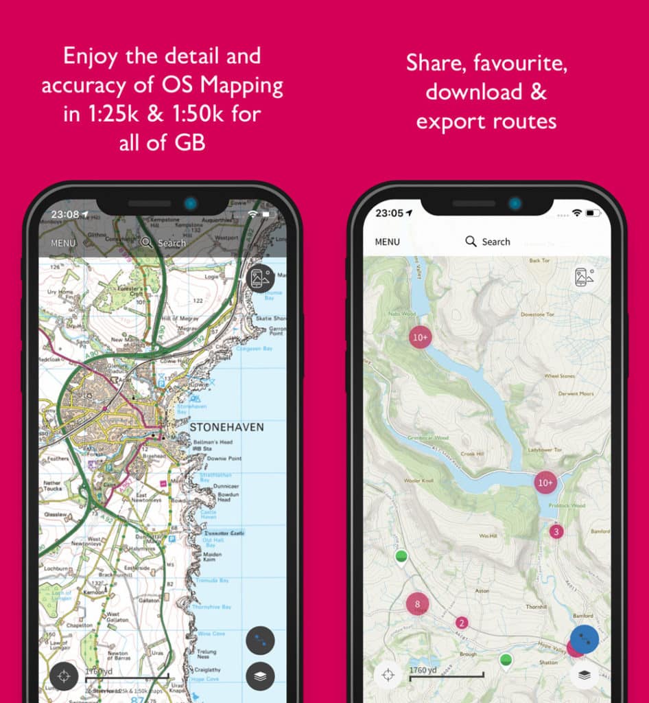 os maps is one of the best hiking apps for britain