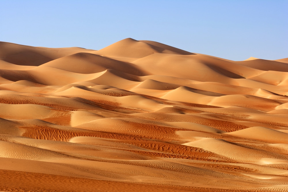 Rub' al Khali sand dunes