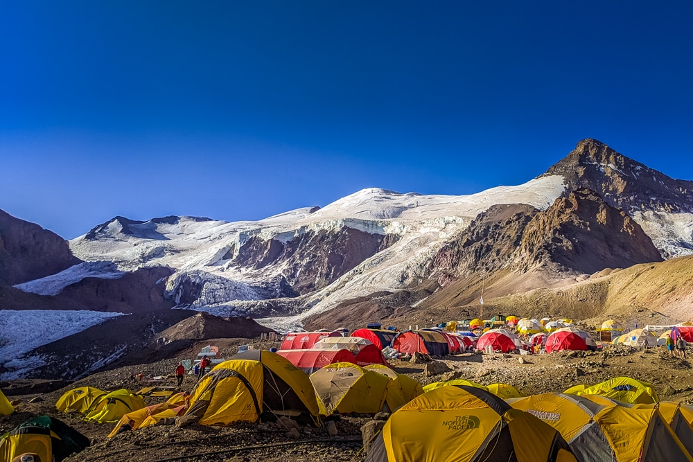 Campo base Escalando el Aconcagua