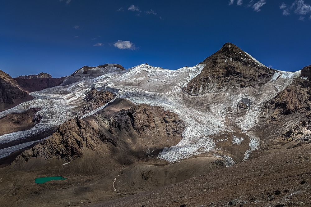 una vista típica - cómo escalar el Aconcagua