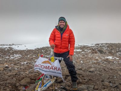 how to climb Aconcagua: on the summit of Aconcagua