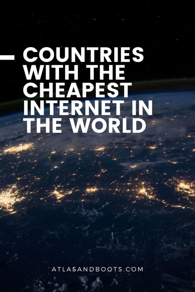 Cheapest internet in the world Pinterest pin