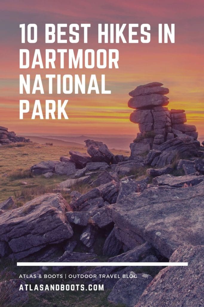 best hikes in Dartmoor National Park Pinterest Pin