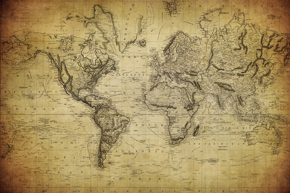 Wallpaper wallpaper MAPA MUNDI IMAGINE