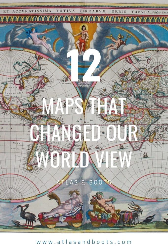 maps that changed our worldview Pinterest pin