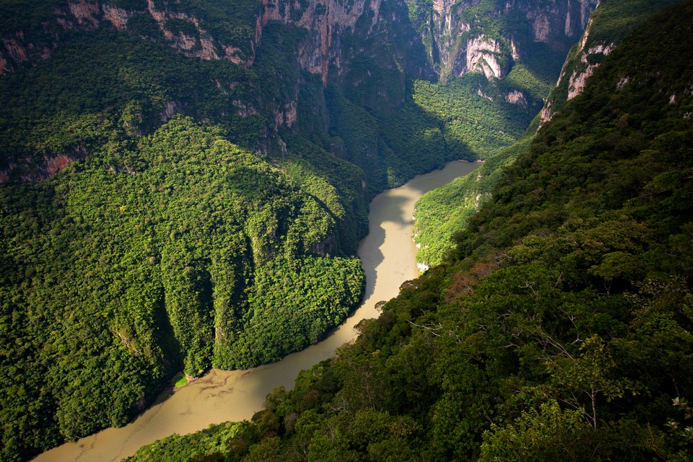 El Cañón del Sumidero en México, uno de los países megadiversos del mundo