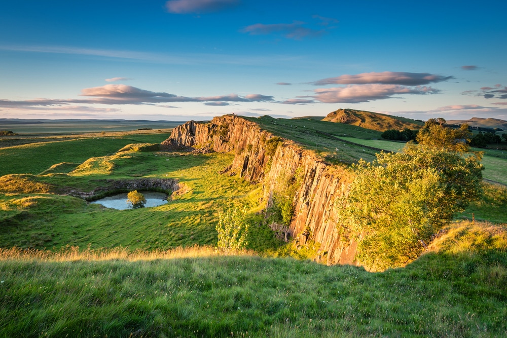 The Pennine Way follows part of the Hadrian's Wall Path