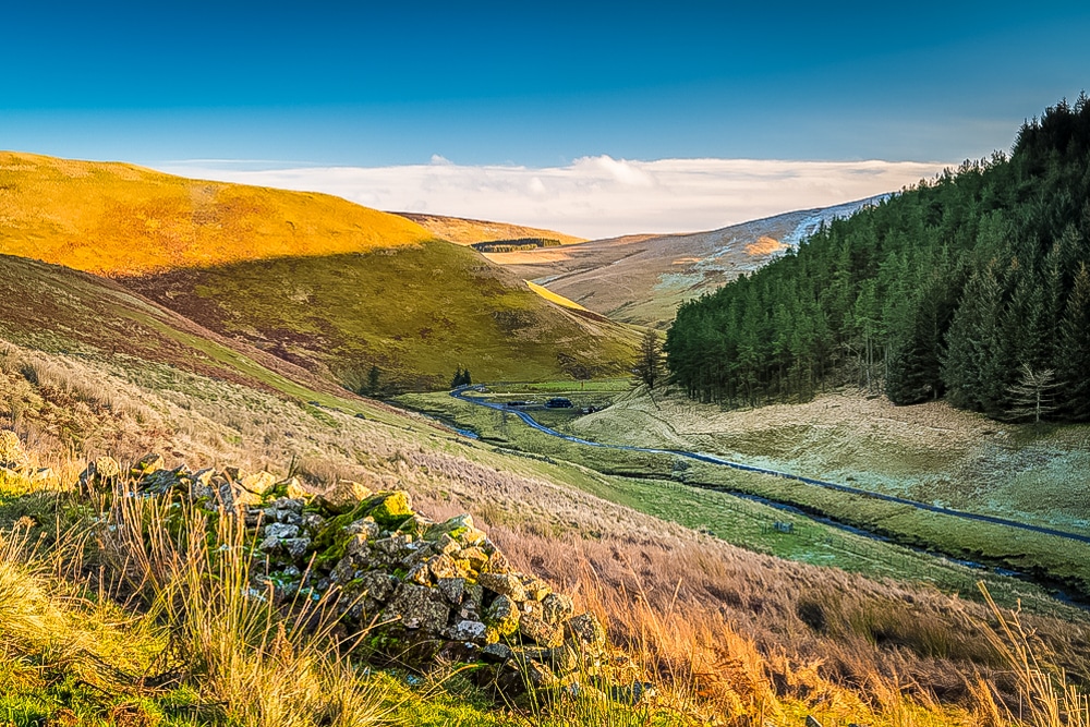 La parte alta de Coquetdale es una de las mejores excursiones del Parque Nacional de Northumberland